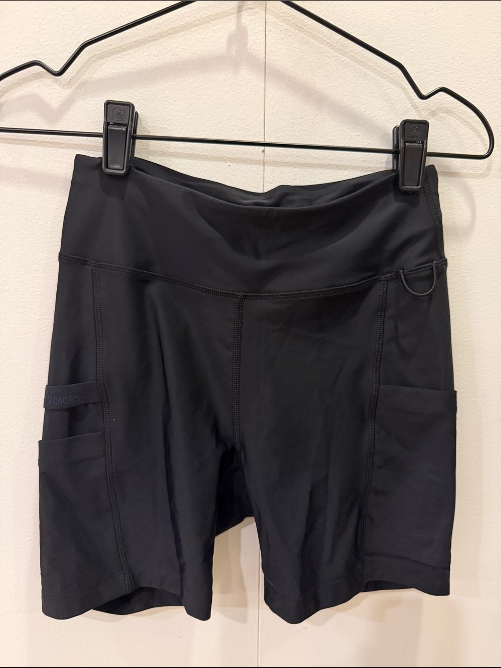 Outdoor Voices Black Pocket Bike Shorts